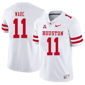 Mens Houston Cougars Andre Ware #11 Football White 2018 Jersey 937170-897