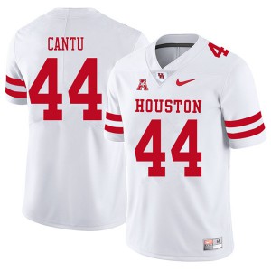 Men's Houston Cougars Anthony Cantu #44 2018 Football White Jerseys 649190-584