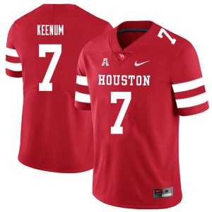 Mens Houston Cougars Case Keenum #7 University 2018 Red Jerseys 425018-324
