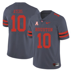 Men's Houston Cougars Demarcus Ayers #10 Official 2018 Gray Jersey 144124-172