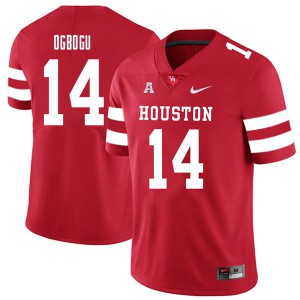 Men's Houston Cougars Ike Ogbogu #14 2018 Red Stitched Jerseys 897969-764