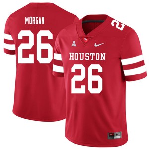 Men Houston Cougars Ja'kori Morgan #26 Embroidery Red 2018 Jersey 206903-959