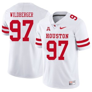 Mens Houston Cougars Nick Wildberger #97 White 2018 Stitched Jerseys 310808-531