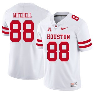 Men's Houston Cougars Osby Mitchell #88 Stitch White 2018 Jersey 391499-718