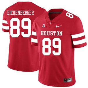 Mens Houston Cougars Parker Eichenberger #89 Red 2018 Stitched Jersey 523439-821