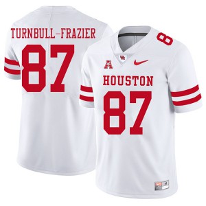 Mens Houston Cougars Sid Turnbull-Frazier #87 White 2018 Stitch Jerseys 633016-998
