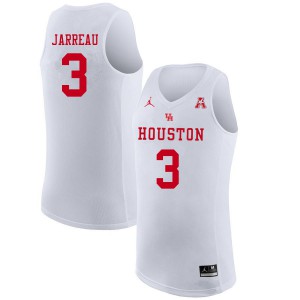 Men Houston Cougars DeJon Jarreau #3 Jordan Brand High School White Jersey 623706-804
