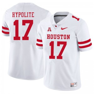Mens Houston Cougars Hasaan Hypolite #17 Player White Jerseys 940685-555