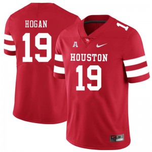 Men's Houston Cougars Alex Hogan #19 Red College Jersey 504224-786
