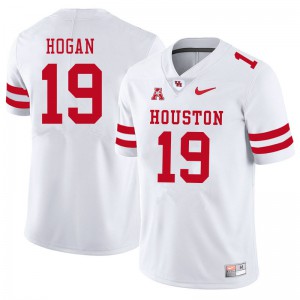 Mens Houston Cougars Alex Hogan #19 White Alumni Jerseys 231379-944