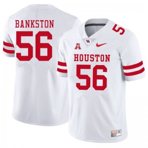 Men Houston Cougars Latrell Bankston #56 Alumni White Jersey 757255-896