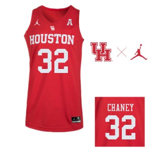 Men Houston Cougars Reggie Chaney #32 Basketball Red Jersey 751058-717