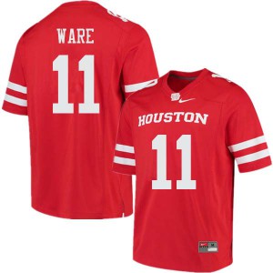 Mens Houston Cougars Andre Ware #11 Red NCAA Jerseys 336707-276