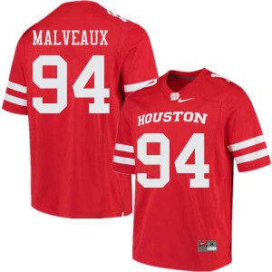 Men's Houston Cougars Cameron Malveaux #94 Red NCAA Jerseys 390218-879