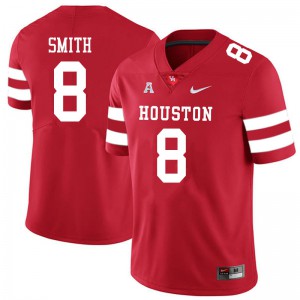 Mens Houston Cougars Chandler Smith #8 Red Official Jersey 561624-327