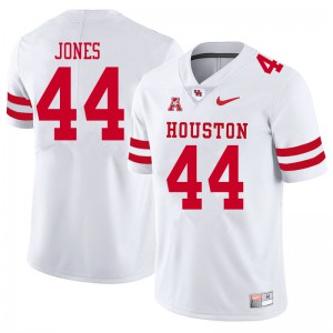 Men's Houston Cougars D'Anthony Jones #44 White NCAA Jerseys 910887-710