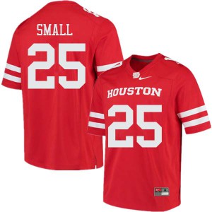 Mens Houston Cougars D.J. Small #25 Official Red Jerseys 410569-494