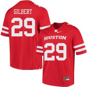 Men's Houston Cougars Darius Gilbert #29 Red High School Jersey 208639-486