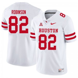 Mens Houston Cougars Dylan Robinson #83 White NCAA Jersey 590876-226