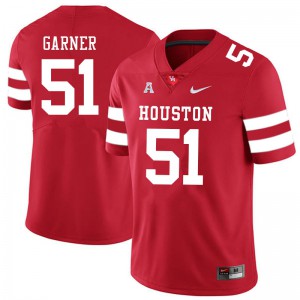 Mens Houston Cougars Jalen Garner #51 Alumni Red Jerseys 963095-455