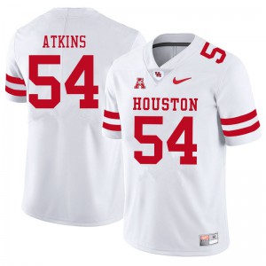 Men Houston Cougars Joshua Atkins #54 Alumni White Jersey 302331-405