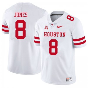 Mens Houston Cougars Marcus Jones #8 White Player Jersey 936628-503
