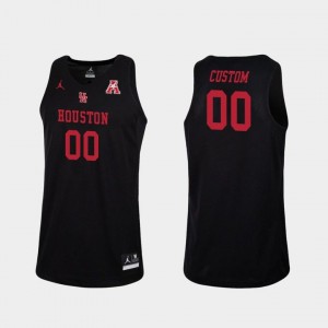 Mens Houston Cougars Custom #00 Black Alumni Jerseys 530049-630
