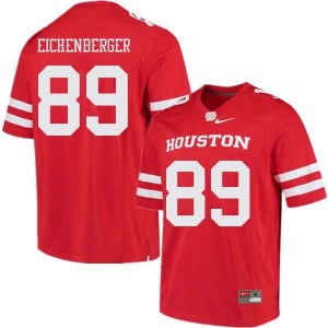 Men's Houston Cougars Parker Eichenberger #89 Official Red Jersey 449796-351