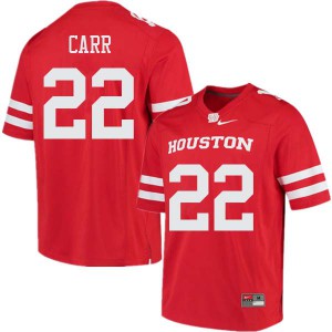 Men Houston Cougars Patrick Carr #22 High School Red Jersey 490716-312