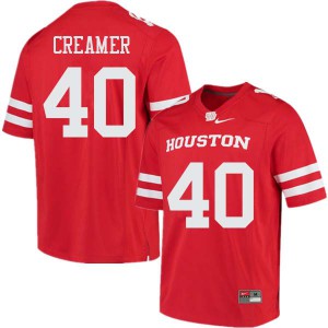 Mens Houston Cougars Shane Creamer #40 Alumni Red Jerseys 657751-975