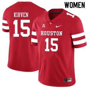 Women Houston Cougars Zamar Kirven #15 Red Stitch Jerseys 664315-566