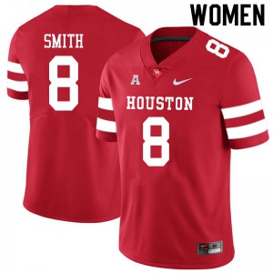 Women's Houston Cougars Chandler Smith #8 High School Red Jersey 633989-458