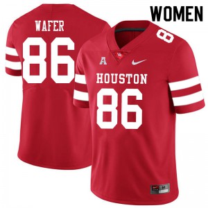 Women Houston Cougars Khiyon Wafer #86 Red Player Jersey 681335-326
