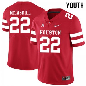 Youth Houston Cougars Alton McCaskill #22 Alumni Red Jerseys 657973-780