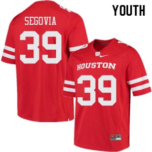 Youth Houston Cougars Andrew Segovia #39 Red NCAA Jersey 920892-879