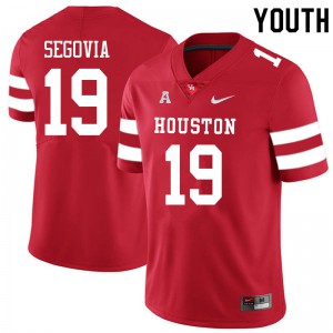 Youth Houston Cougars Andrew Segovia #19 Red NCAA Jersey 466990-397