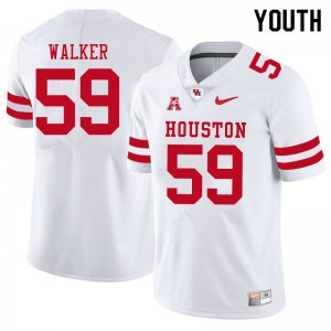 Youth Houston Cougars Carson Walker #59 White Player Jerseys 771438-593