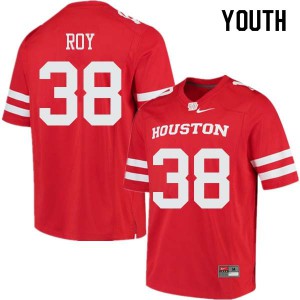 Youth Houston Cougars Dane Roy #38 Embroidery Red Jersey 380005-526