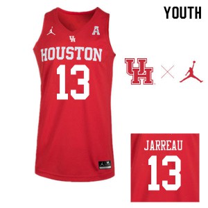 Youth Houston Cougars DeJon Jarreau #13 Jordan Brand Red High School Jersey 209637-523