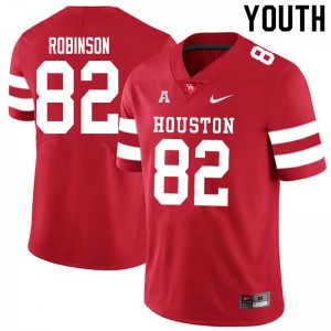 Youth Houston Cougars Dylan Robinson #83 Red Alumni Jerseys 719652-637