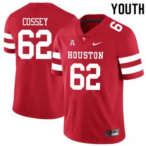 Youth Houston Cougars Gabe Cossey #62 Red Player Jerseys 227436-166