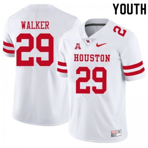 Youth Houston Cougars Kelan Walker #29 Alumni White Jersey 809064-313