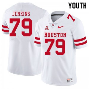 Youth Houston Cougars Tank Jenkins #79 White Player Jersey 509886-548
